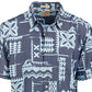 Quiksilver Men's Izu Island Shirt Blue Size Large