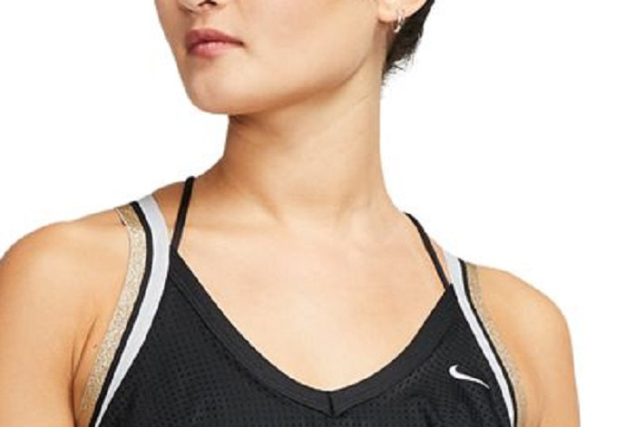 Nike Women's Indy Light Support Fitness Sports Bra Black Size Medium