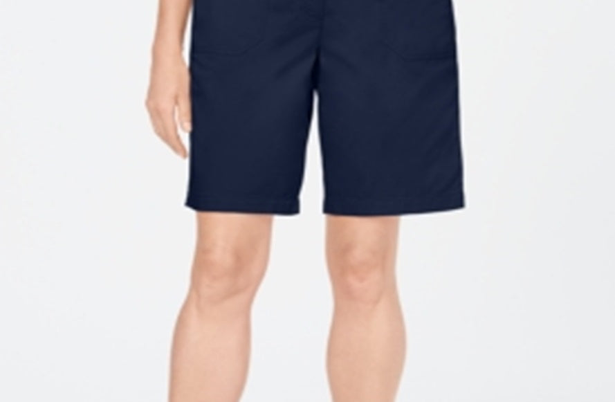 Karen Scott Women's Skimmer Shorts Blue Size 14 Petite