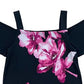 INC International Concepts Women's Floral Off Shoulder Top Blue Size X-Large