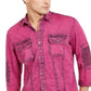 INC International Concepts Men's Button Down Denim Casual Shirt Pink Size X-Small