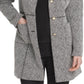 DKNY Women's Speckled Knit Topper Jacket -Gray- Size 8