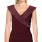 Ralph Lauren Women's Pleated Sleeveless Leonetta Evening Dress Red Size 18