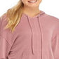 Free People Women's Movement Dried Rose Back Into It Hoodie Pink Size Large