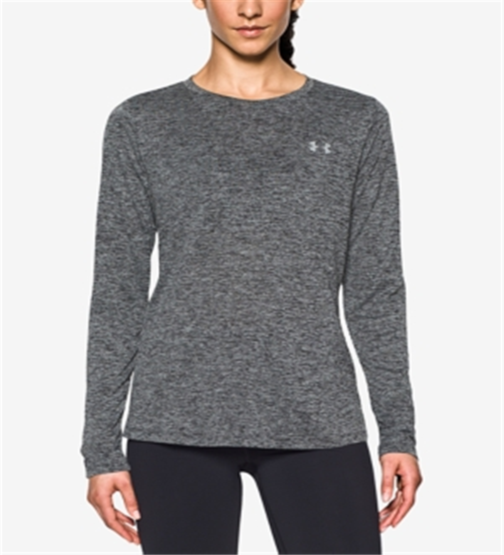 Under Armour Women's UA Tech LS Crew Twist Top Black Size Large