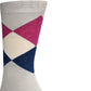 Cole Haan Men's Diamond Dress Crew Socks Blue Size 7-12