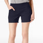 IINC International Concepts Women's Curvy Fit Pull on Shorts Blue Size 8