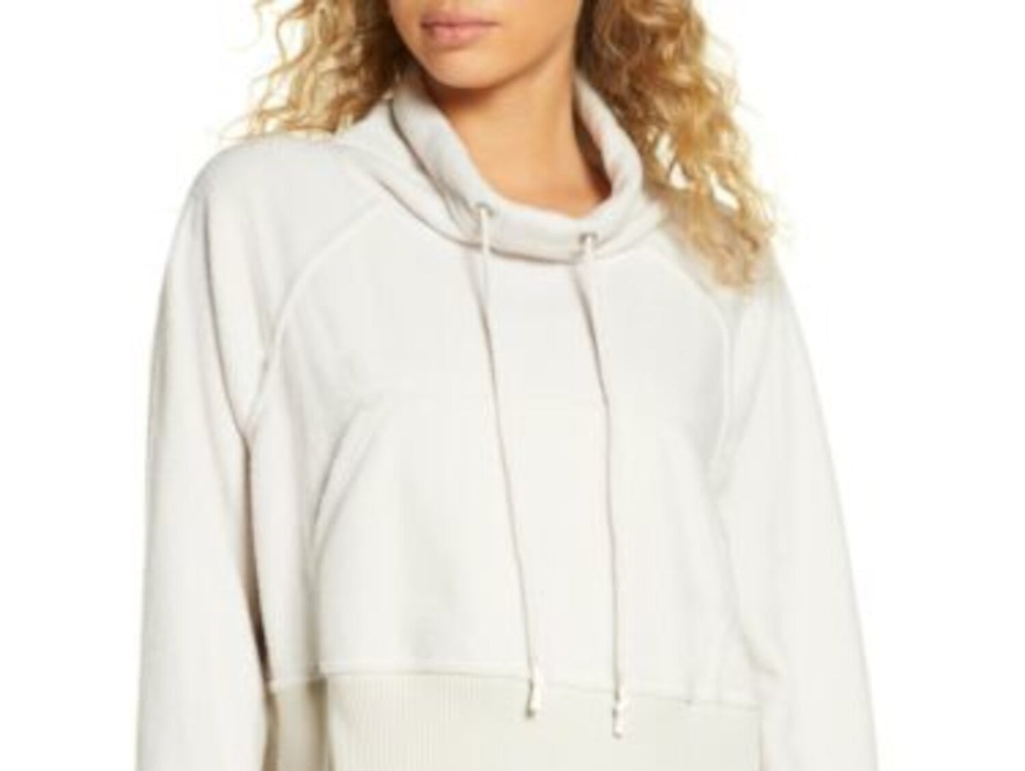 Free People Women's Long Sleeve Turtle Neck Sweater Beige Size Small