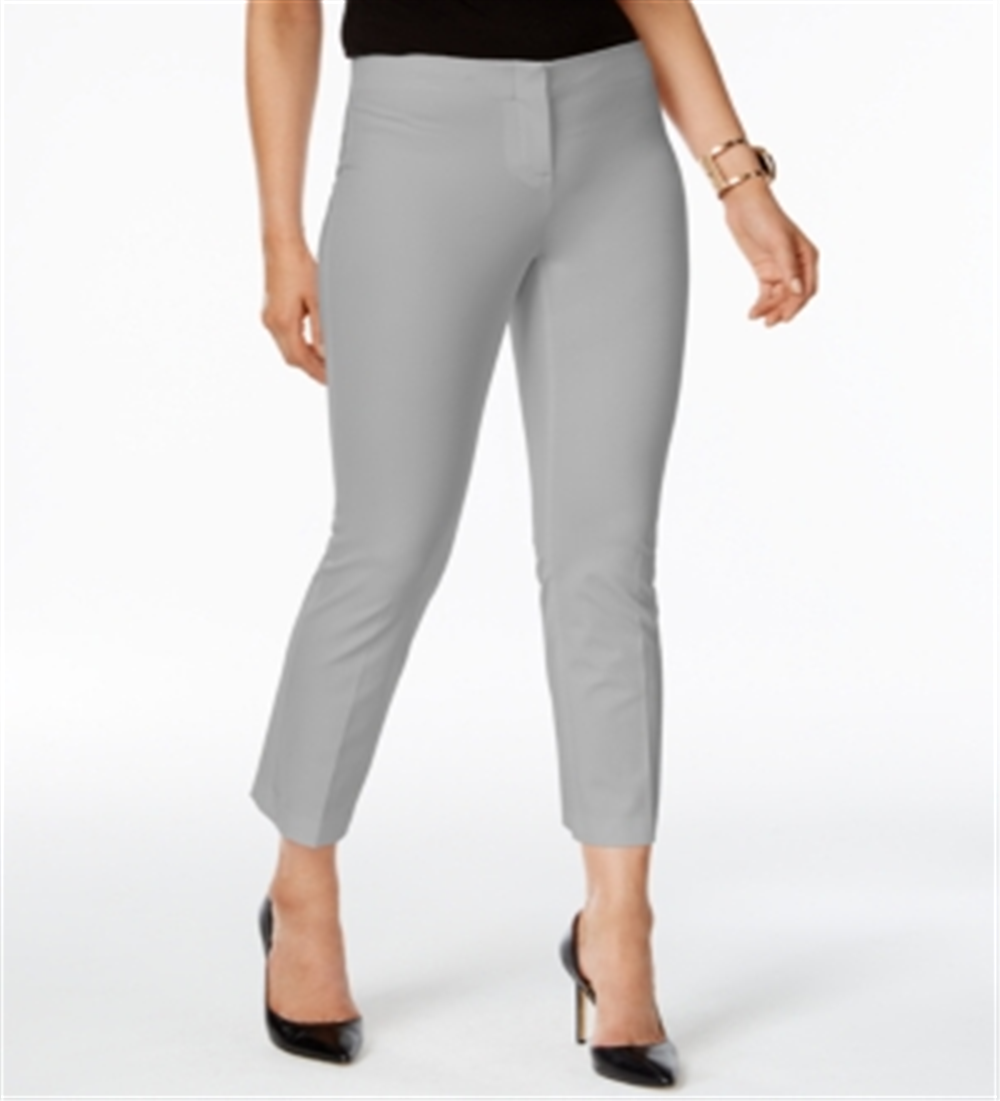 Alfani Women's Cropped Pants Gray Size 0 Petite
