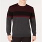 Alfani Men's Ottoman Striped Sweater Gray Size X-Large