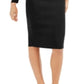 Bar III Women's Bodycon Cropped Crew Neck Sweater Black Size XX-Large