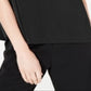Alfani Women's Cowl Mock Neck Top Black Size Petite L