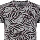 American Rag Men's Leaf Lines V Neck T-Shirt Gray Size Small