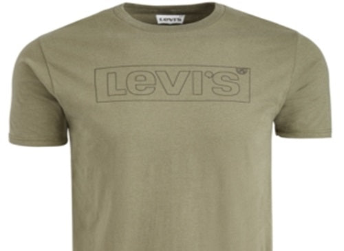Levi's Men's Boxed Logo T-Shirt Green Size Medium