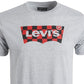 Levi's Men's Checkered Logo T-Shirt Grey Size X-Large