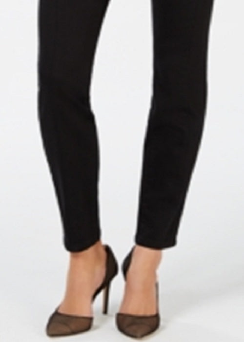 INC International Concepts Women's Pull on Skinny Jeans Black Size 14