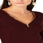 INC International Concepts Women's Zipper Embellished Sweater Red Size X-Small