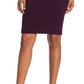 Calvin Klein Women's Petal Sleeve Jewel Neck Above the Knee Body Con Evening Dress Purple Size 14
