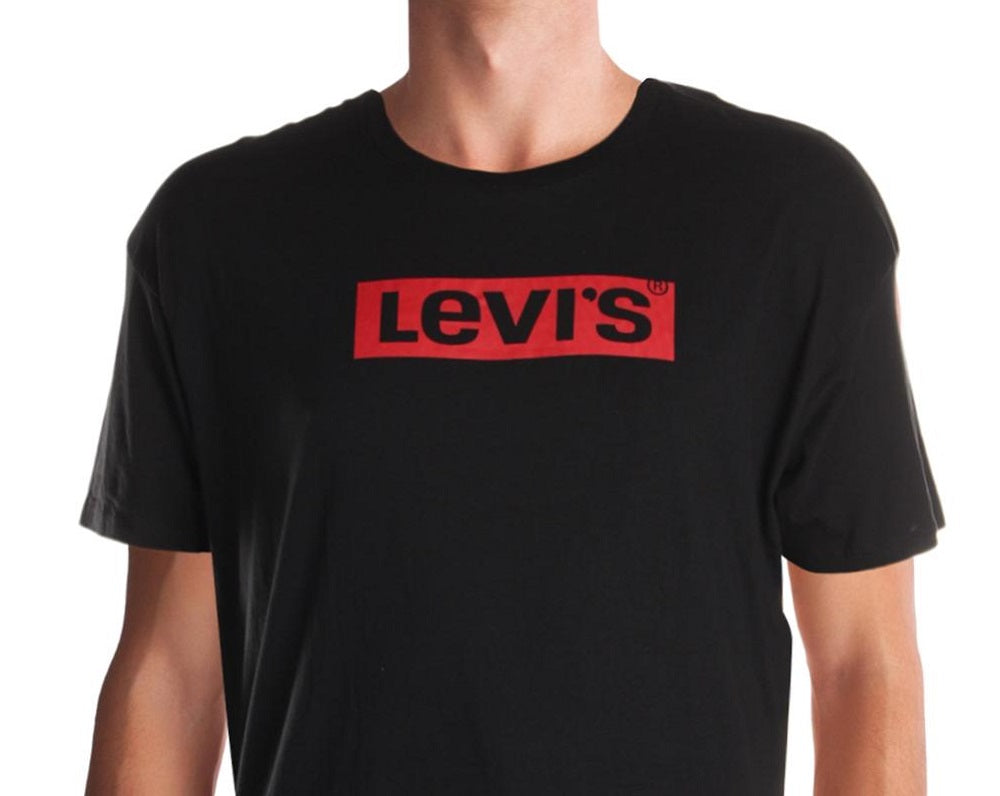 Levi's Men's Box Tab Graphic T-Shirt Black Size XXX-Large
