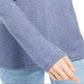 INC International Concepts Women's Lace up Scoop Neck Top Blue Size XX-Large
