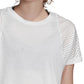 adidas Women's Id Mesh Tee White Size Small