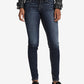 Silver Jeans Co. Women's Suki Curvy Fit Skinny Jeans Blue Size 27