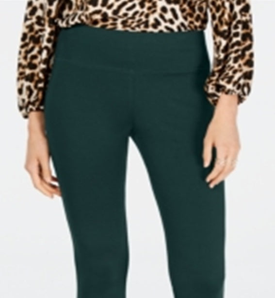 INC Iternational Concepts Women's Seamless Leggings Green Size 10 Petite