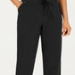 Karen Scott Women's Pull On Terry Pants Black Size Petite Medium