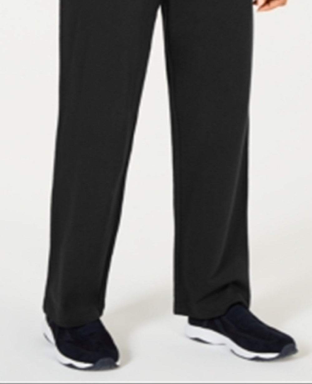 Karen Scott Women's Pull On Terry Pants Black Size Petite Medium