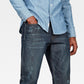 G-star Raw Men's Morry 3D Relaxed Tapered Fit Selvedge Jeans Blue Size 28X32