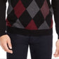 Club Room Men's Pima Argyle Quarter-Zip Sweater Black Size XXX-Large