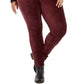 Style & Co Women's Plus Corduroy Leggings Purple Size 0X