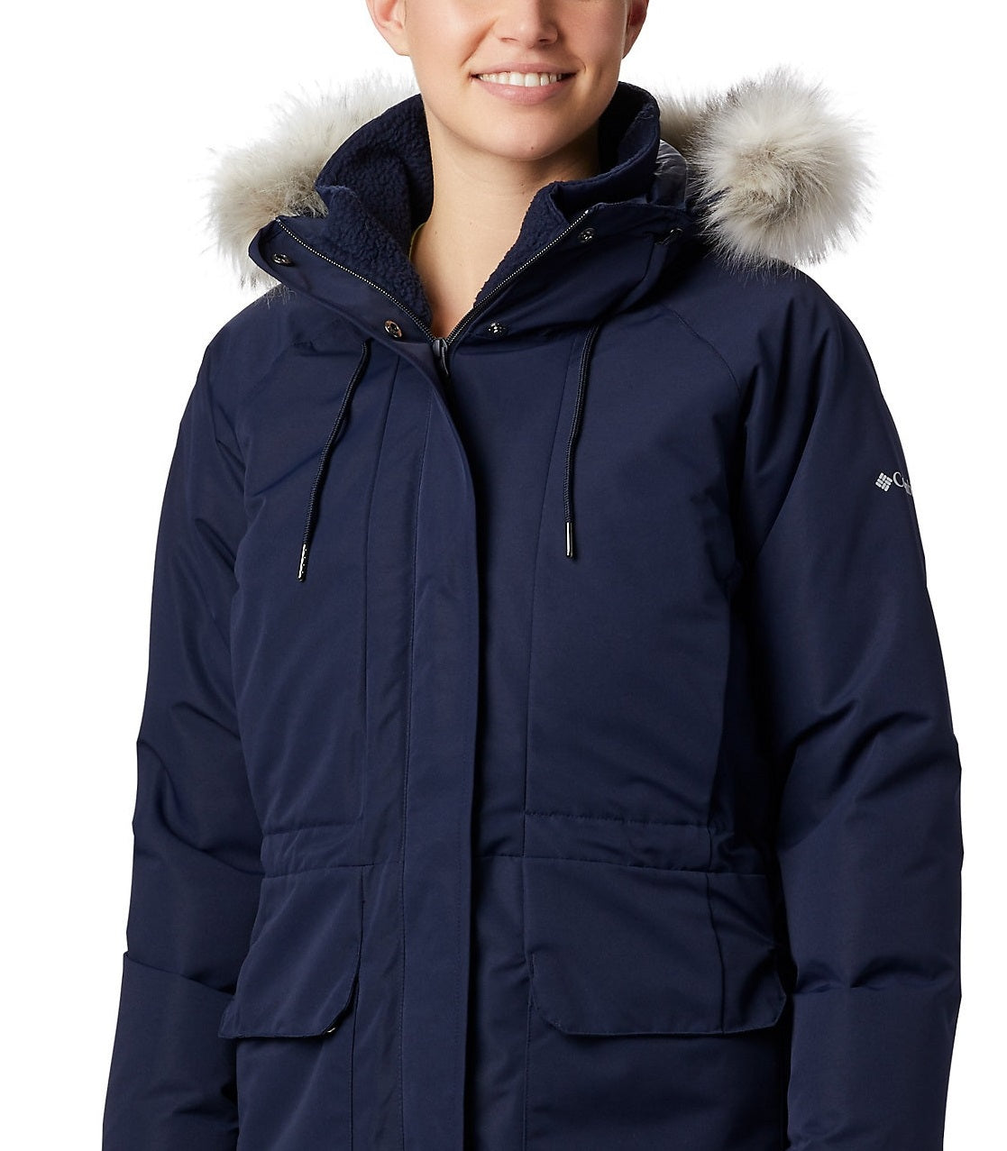 Columbia Women's South Canyon Down Parka Jacket Blue Size X-Large