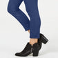 Style & Co Women's Rolled Hem Skinny Pants Blue Size 4