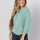 Free People Women's Back Into It Hoodie Green Size Large
