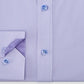 Tallia Men's Striped Houndstooth Button Down Shirt Purple Size 34-35