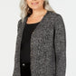 Karen Scott Women's Button Front Duster Cardigan Gray Size Petite S