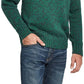 Weatherproof Vintage Men's Jacquard Shawl Collar Sweater Green Size XX-Large