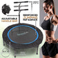SereneLife 40 Inch Indoor Outdoor Fitness Cardio Sports Trampoline with Handrail