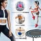 SereneLife 40 Inch Indoor Outdoor Fitness Cardio Sports Trampoline with Handrail