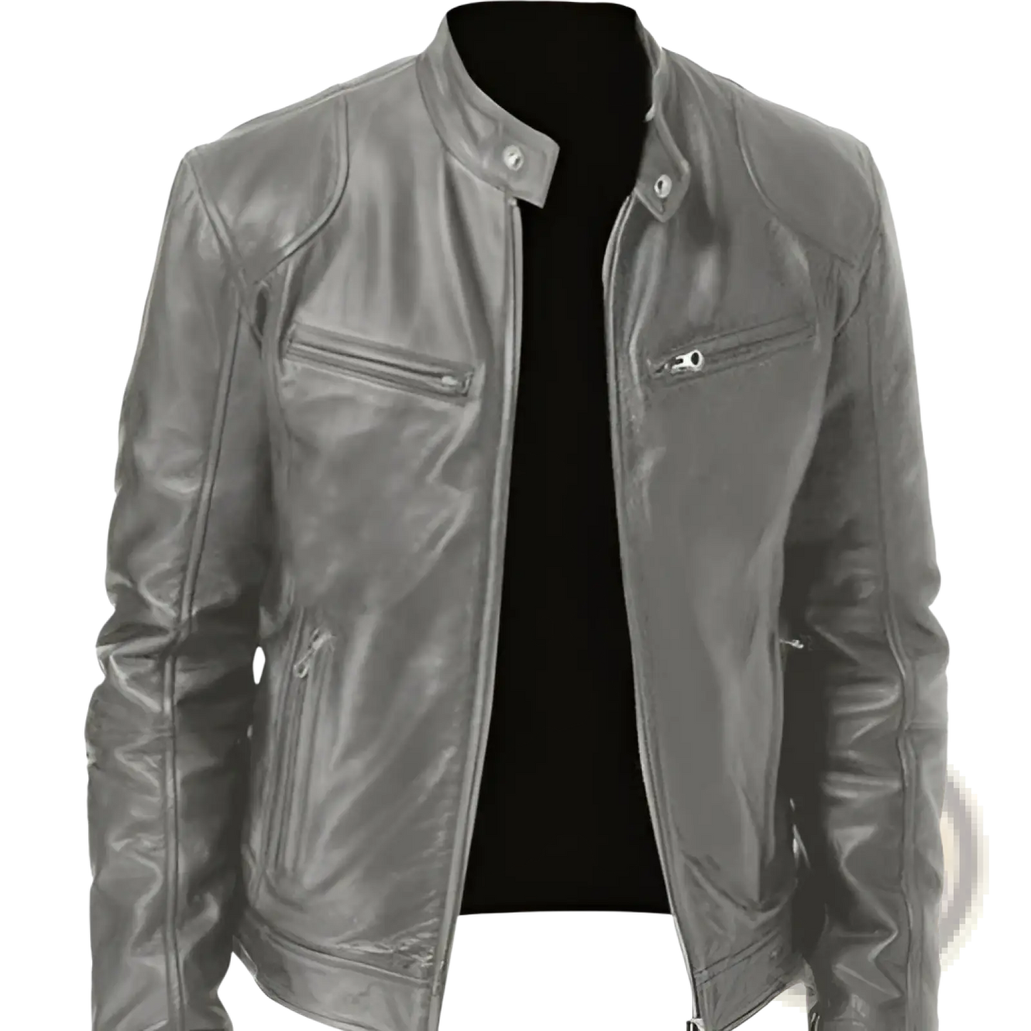 PU Leather Jacket Slim Leather Jacket