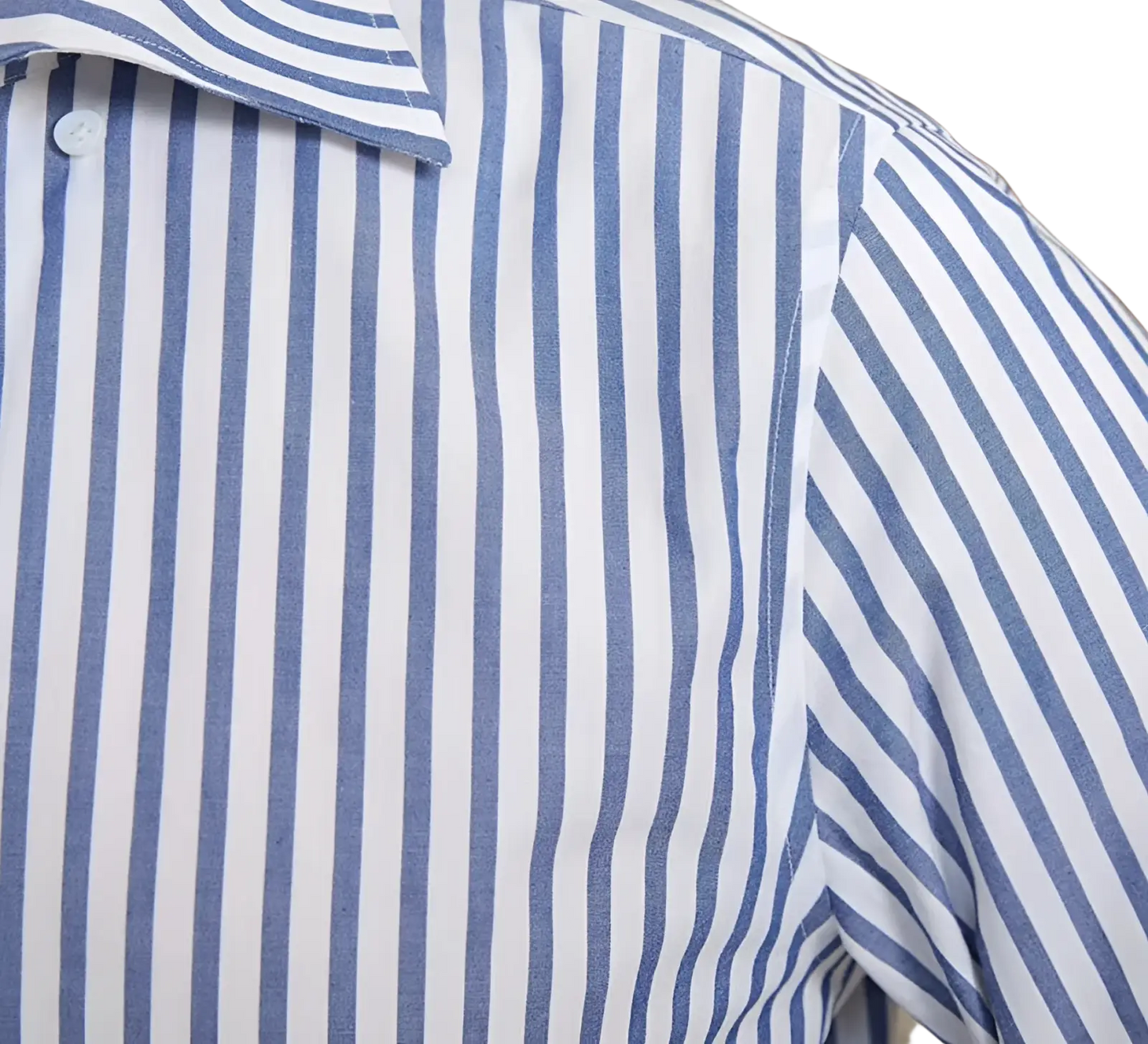 Slim Fit Striped Cotton Long Sleeve Commuter Shirt
