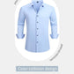Slim Fit Wrinkle Resistant Contrast Trim Dress Shirt