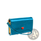Slim Metallic Pu Leather Wristlet Wallet and Card Holder
