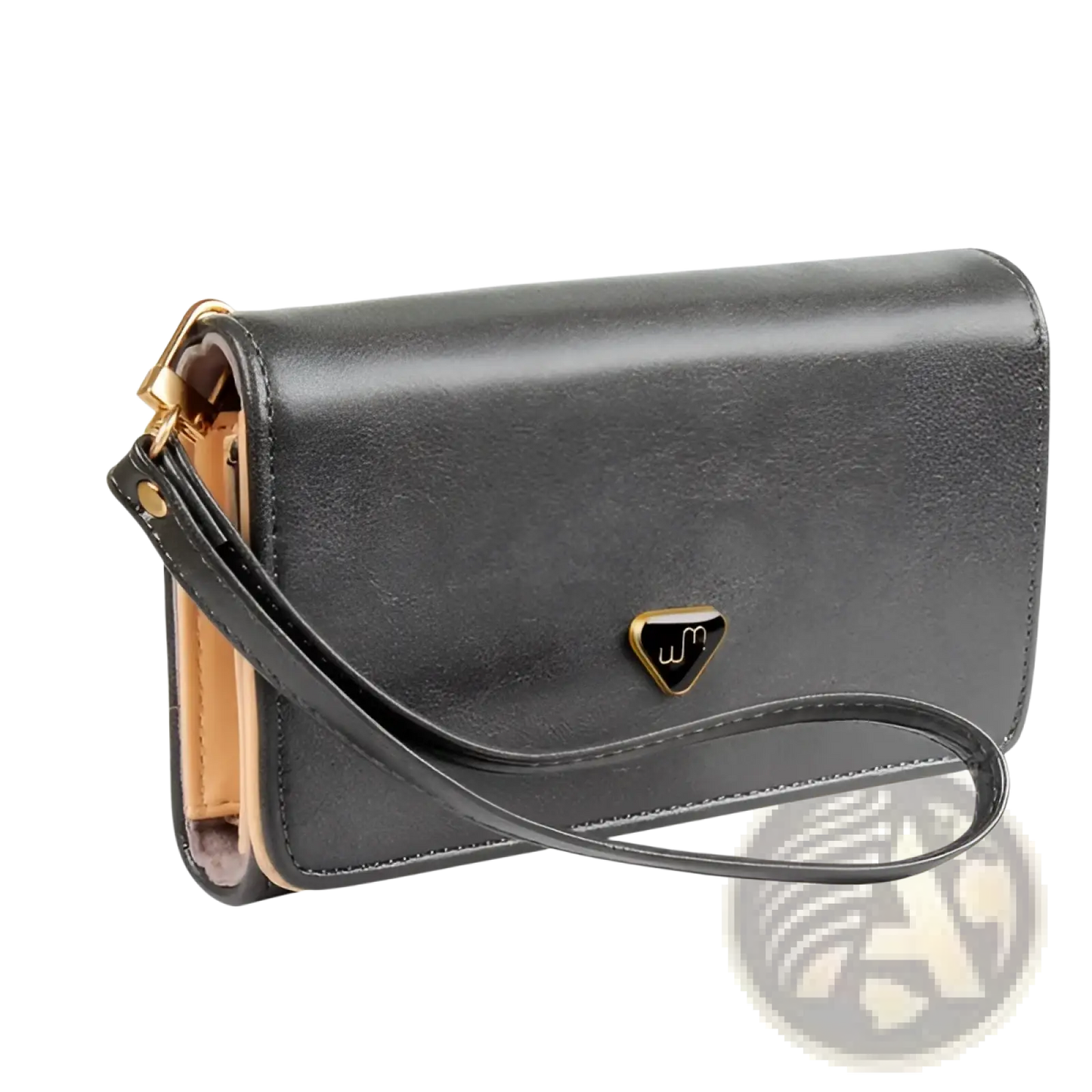 Slim Women's Teal Pu Leather Wristlet Wallet with Coin Pocket