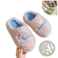 Smiling Cloud and Rainbow Plush Cotton Slippers