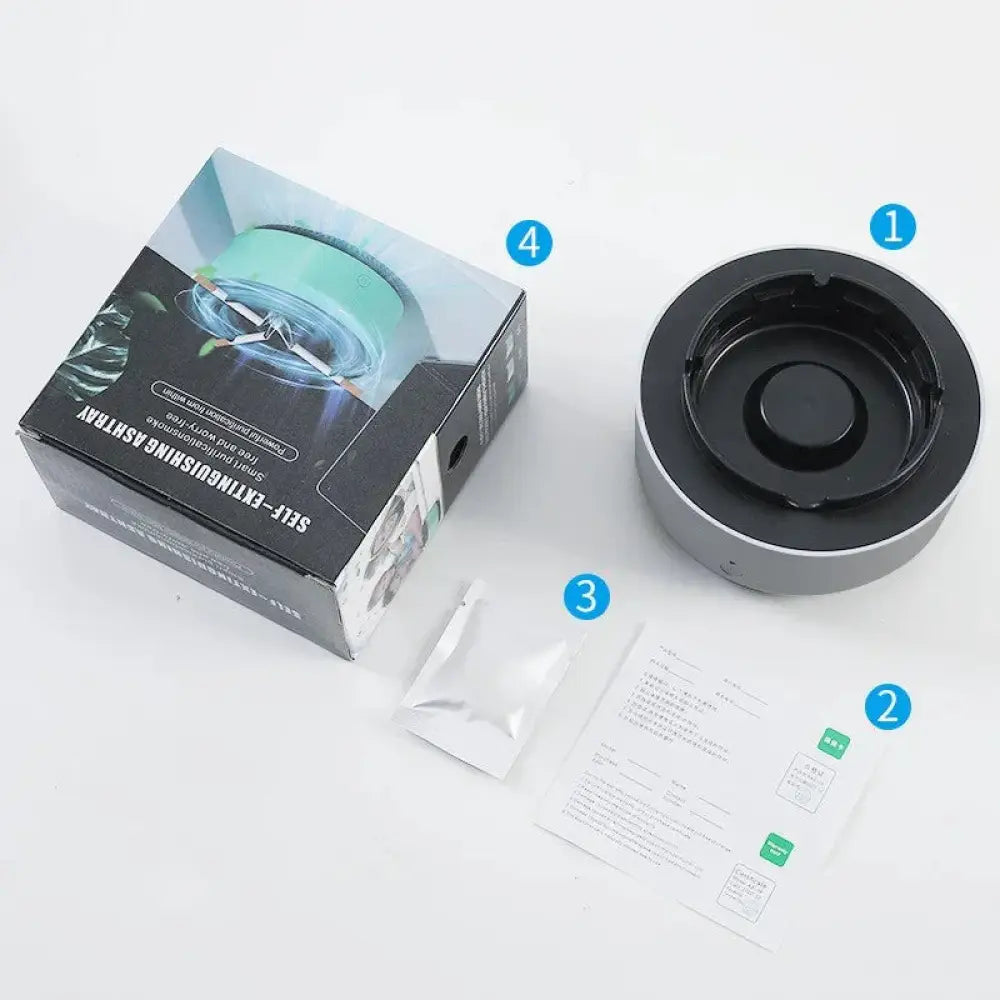 Anion Smart Smoke Purifying Portable Ashtray