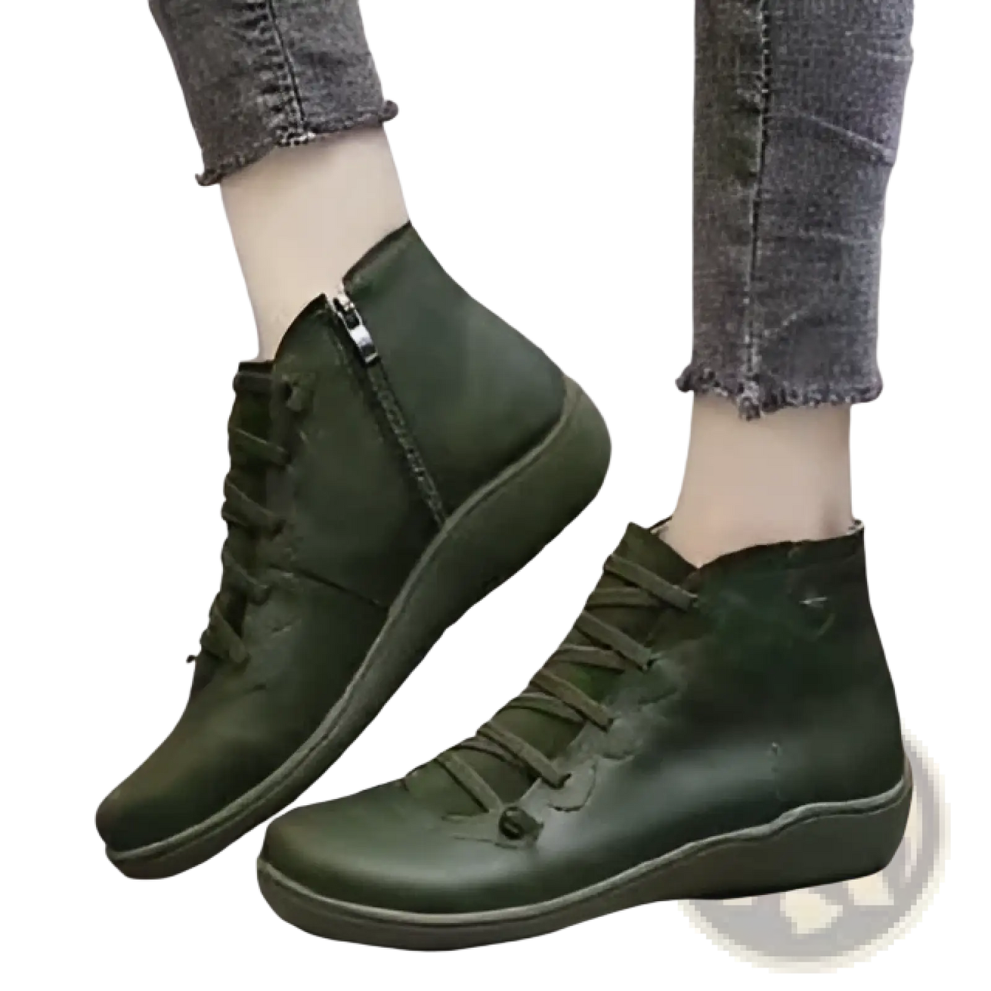 Snake Print Wedge Ankle Boots for Women