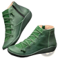 Snake Print Wedge Ankle Boots for Women