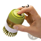 Soap Dispensing Dish Brush with Non Slip Storage Base